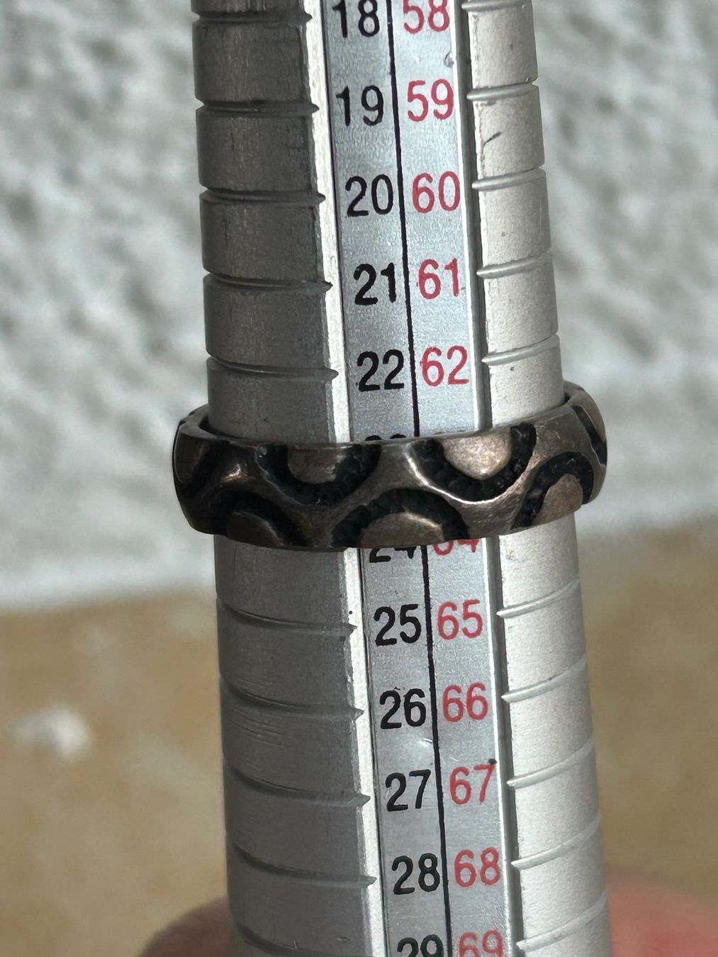 Anelli: Vintage Silberring HALFMOON (Grösse 64) – Usato da Laufen venduto da Bellebellezza 1