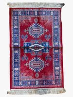 Tapis Karachop caucasien en laine. Kazakhstan. 120x69 cm