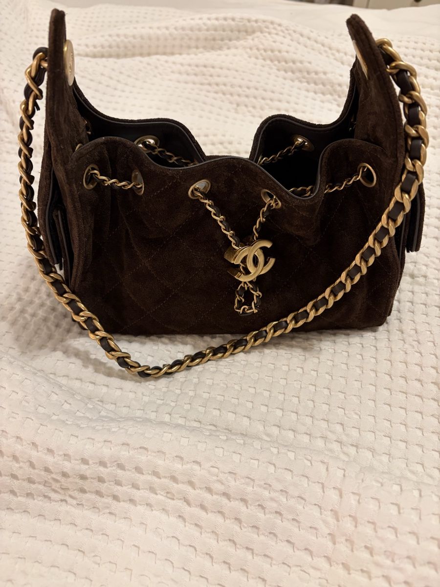 Chanel Borse da donna: Chanel 25 mini Suede Brown – Nuovo (secondo la descrizione) da Brittnau venduto da battulul 4