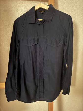 Massimo Dutti Cotton Shirt, Size 36, Dark Blue