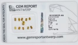11 natürliche Diamanten 1.07 ct – Oval – Fancy – GRA Zert.