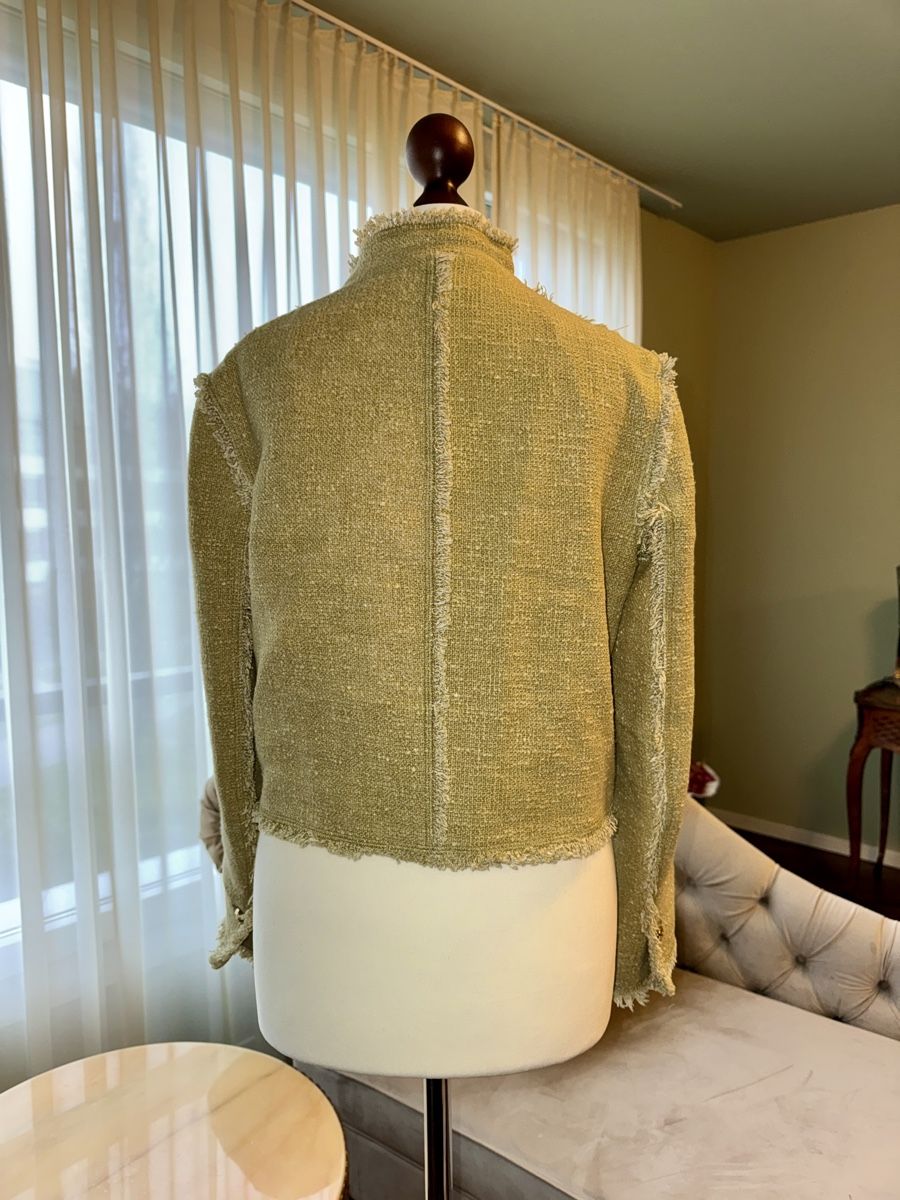 Vestes: Edle Frühlingsjacke, Bouclé-Stoff, Gr. S, Goldknöpfe – D'occasion à Baar par TheArchive 2