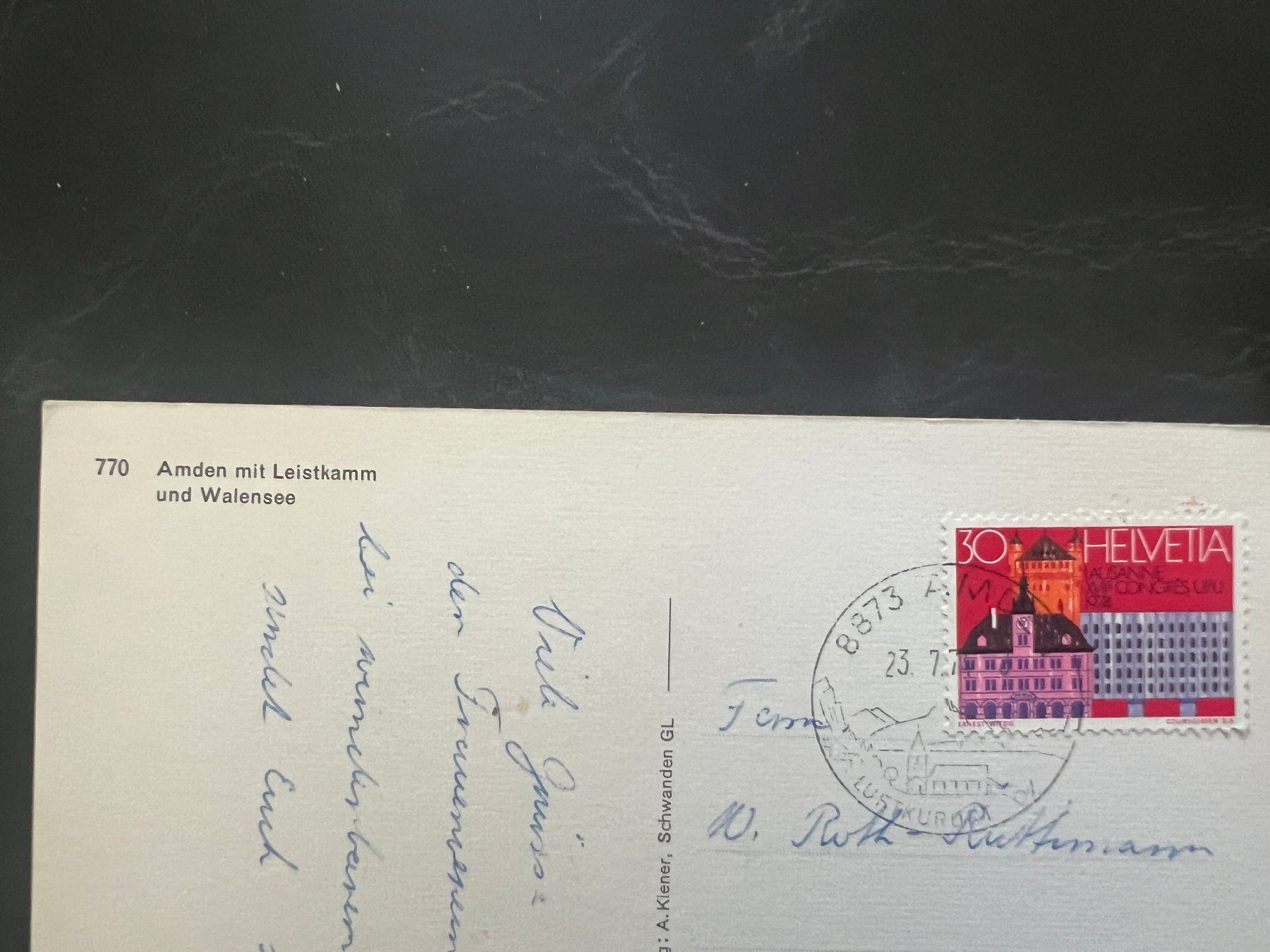 Cartoline postali: AK  1974 Amden    (G3373) – Usato da Hinwil venduto da Sidi4 1
