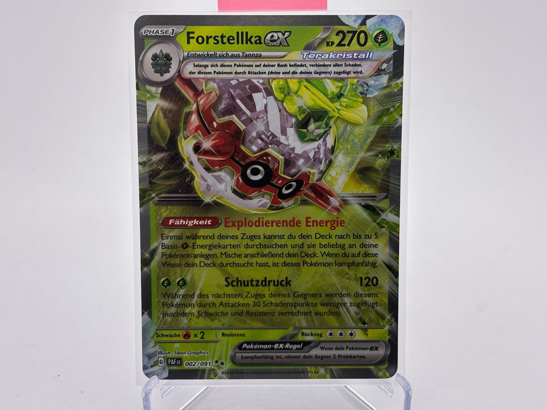 Pokémon Carte collezionabili: Paldeas Schicksale - Forstellka ex  (PAF 2) - DE – Nuovo (secondo la descrizione) da Allschwil venduto da Bullach