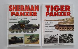 Sherman & Tiger Panzer Bücher