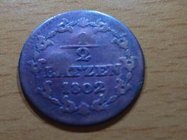 Helvetische Republik: 1 /2 Batzen 1802