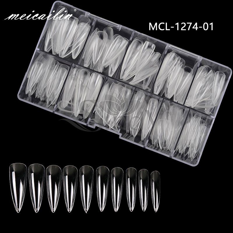 Unghie finte: Nail Tips Stiletto Medium Fullcover Press-On – Nuovo e nell'imballaggio originale da Riffenmatt venduto da Nail_Art_Outlet 1