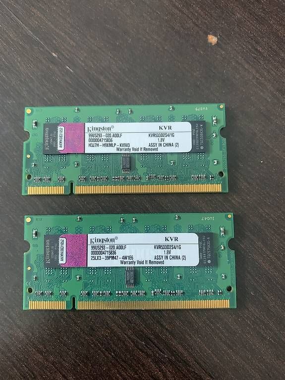 Memoria / RAM: RAM DDR2 2x1GB – Usato da Cossonay-Ville venduto da BRick73