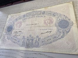 Banknote Banque de France 500 Francs 1936 gebraucht
