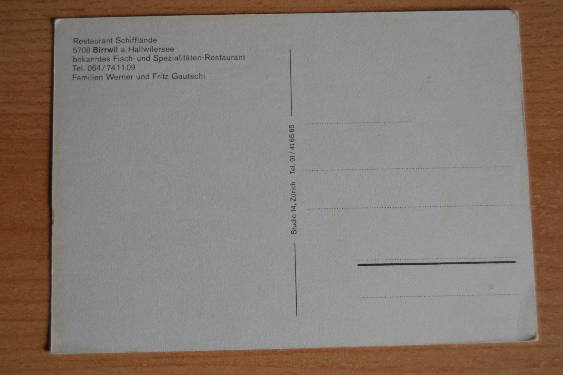 Cartoline postali: Rest Schifflände Birrwil – Usato da Beinwil am See venduto da kajak55 1