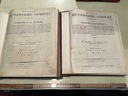 wörterbuch französich - deutsch 1826, dekorativ, 4 bände
