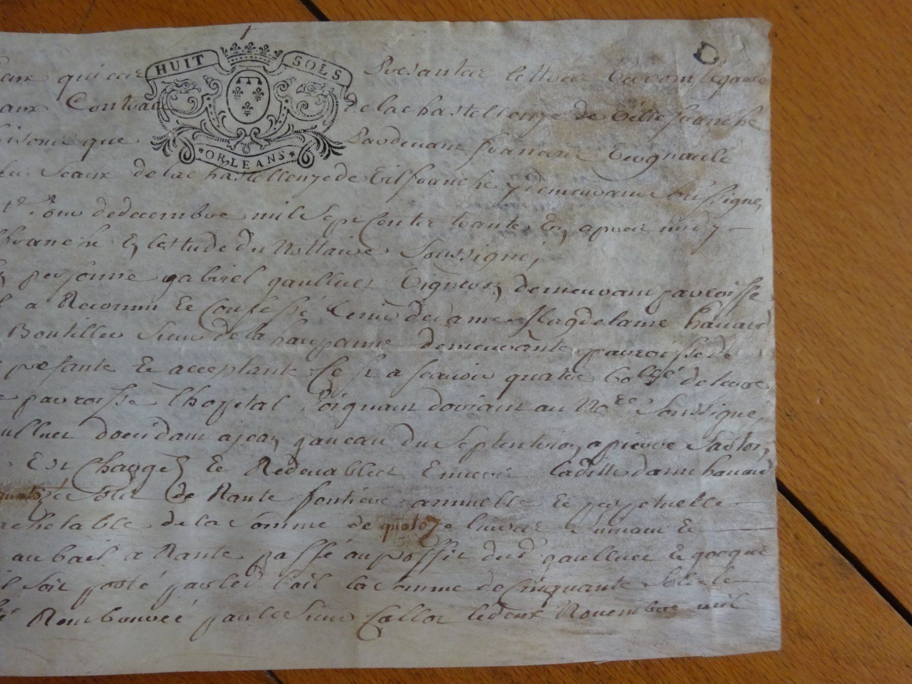 Documenti: Handzettel Pergament 1730 – Usato da Esslingen venduto da eintagammeer 3