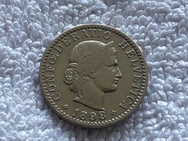 20 centimes/rappen 1898