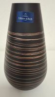 Vase Villeroy & Boch schwarz mit Linien gebraucht