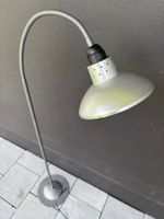 Vintage minimalist gooseneck aluminum industrial floor lamp