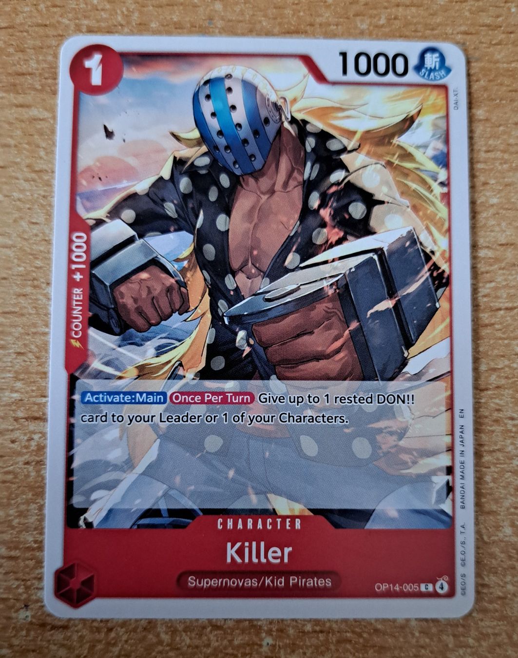 Bandai Sammelbilder & Trading cards: One Piece Killer OP14-005 C – Neu (gemäss Beschreibung) aus Cernier von Poussetofiol
