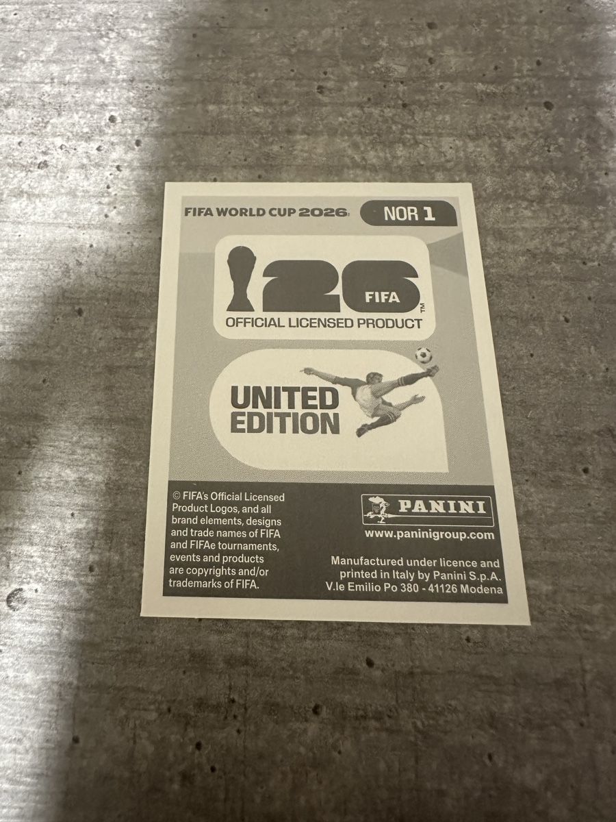 Panini Carte collezionabili: NOR 1 , FIFA WORLD CUP 2026 PANINI  – Nuovo (secondo la descrizione) da Frauenfeld venduto da 1PegPeg1 1