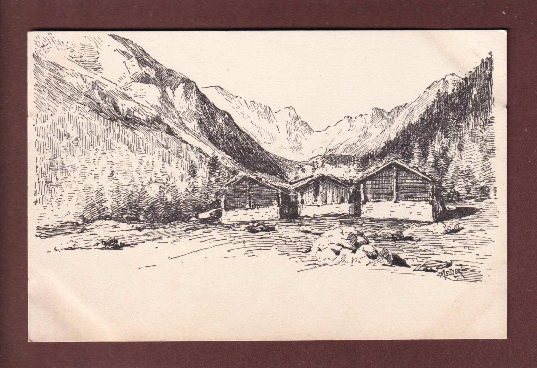 Cartoline postali: MAZOTS - Vouga – Usato da Pully venduto da nicecards
