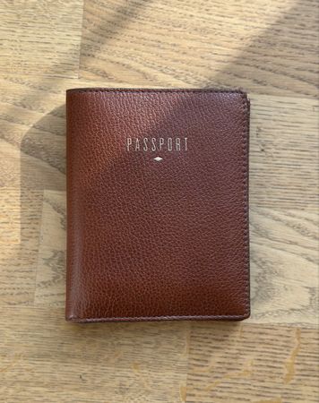 Fossil Leder Passetui - unbenutz - braun