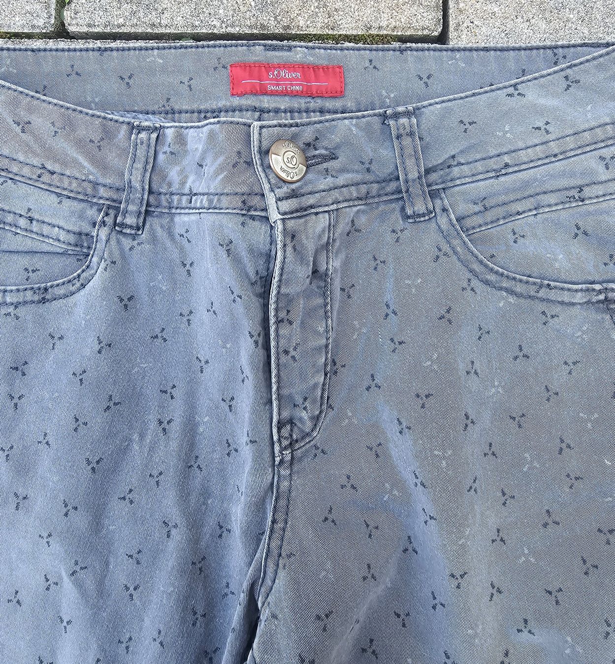 S.Oliver Jeans: S.Oliver coole Jeans Gr. 34 grau gemustert - SMART CHINO – Usato da Füllinsdorf venduto da Sunnebliemli7 2