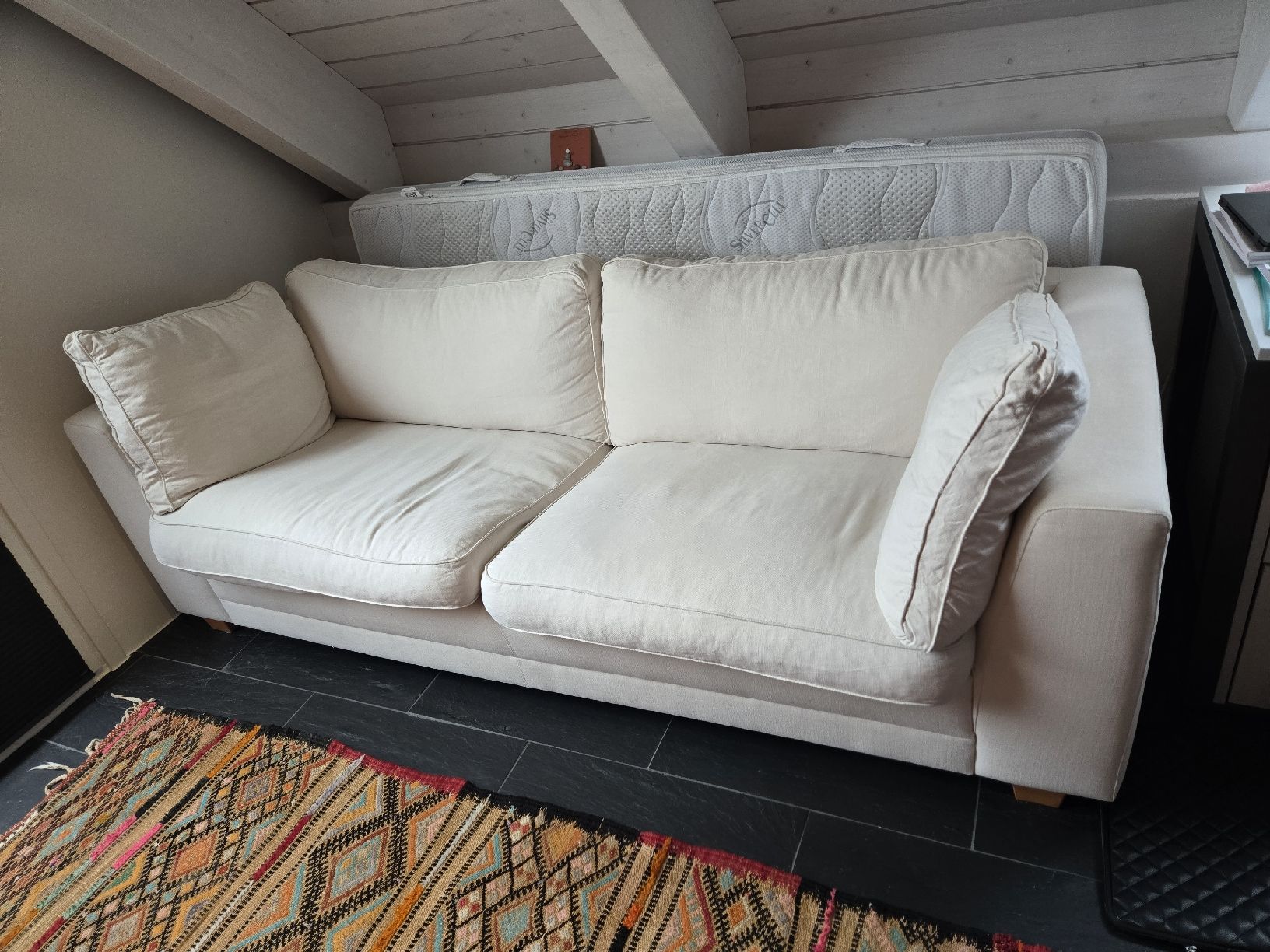 Divani: Minotti, Gemütliches helles 3-Sitzer Sofa, gepflegt – Usato da Gutenswil venduto da Spomi 3