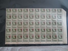 CH n° 149 partie de feuille de 50 timbres neufs**