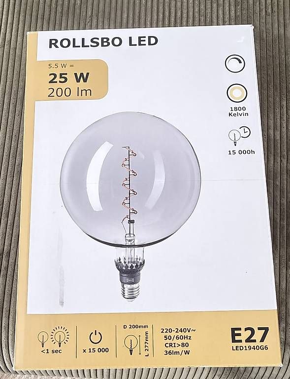 Lampade: Grosse LED E27 Globe Lampe 200 mm – Usato da Romanshorn venduto da Domuz-Handel 4