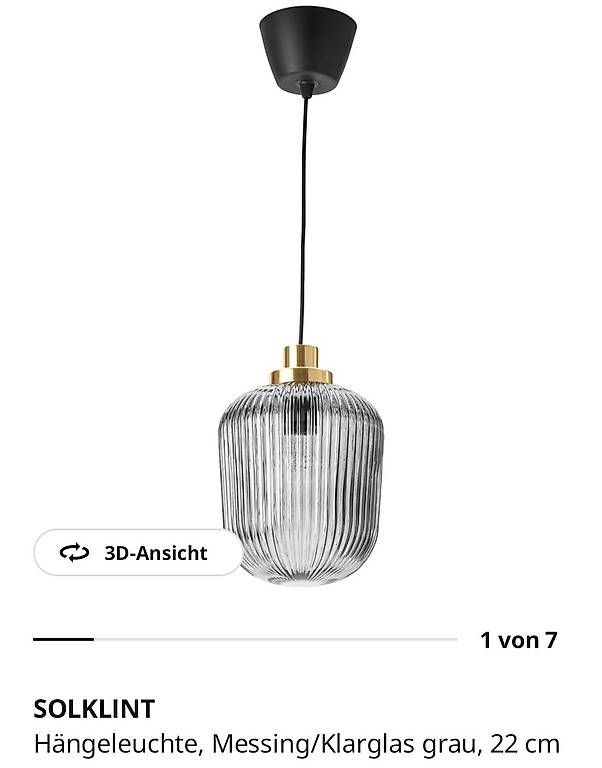 Kronleuchter & Deckenlampen: Glas Hängeleuchte  – Gebraucht aus Wabern von seu_r7jj