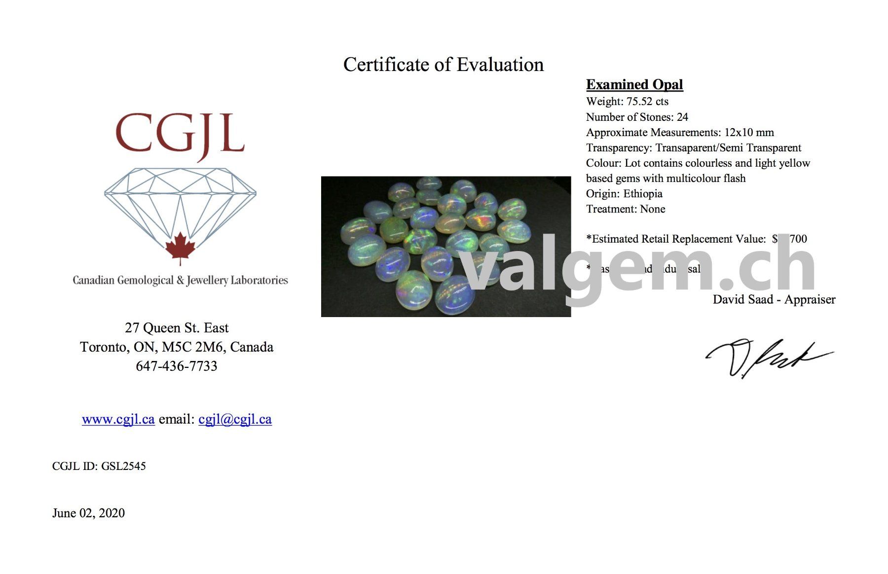 Pietre preziose: Opale 2.21 ct - SUPER FLASH - CERTIFICAT 585.- Fr – Nuovo (secondo la descrizione) da Grimisuat venduto da Valgem 9