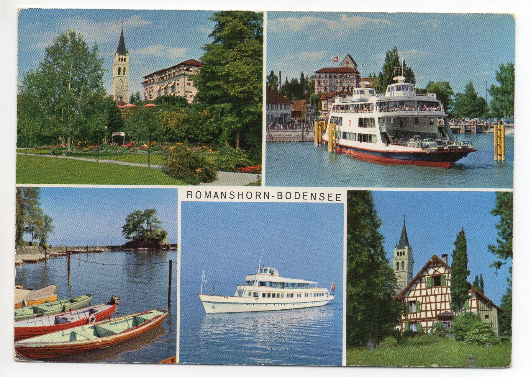 Cartoline postali: ROMANSHORN Schiff Fähre – Usato da Jona venduto da philajona