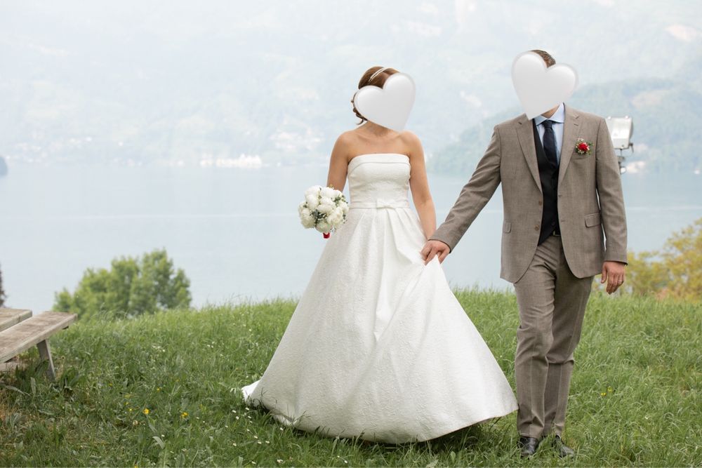 Vestiti: Robe de mariée princesse bustier élégante T. 38 – Usato da Reinach BL venduto da ste_7tw5 1