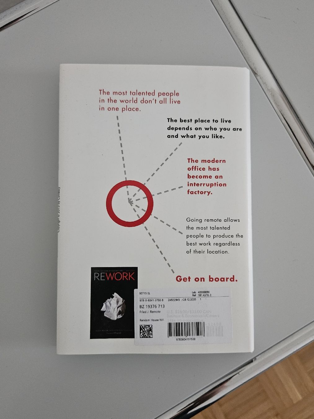 Libri: Remote. Office not required. von Jason Fried engl. Hardcover – Nuovo (secondo la descrizione) da Zürich venduto da Mme.Sora 1