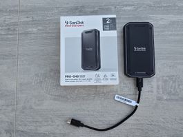 SANDISK PROFESSIONAL PRO-G40 SSD 2TB THUNDEBOLT 3 USB-C NEU