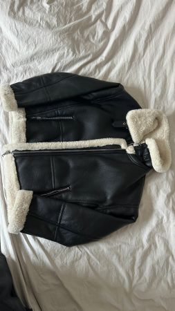 Pull&Bear Winterjacke, Lederimitat, Gr. L, Top Zustand!