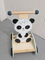 Lauflernwagen Panda Holz mint blau guter Zustand