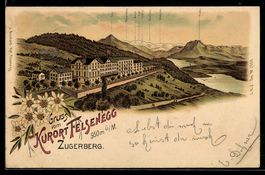 Litho Felsenegg, Kurhaus auf dem Zugerbe