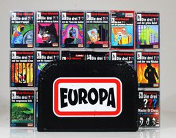 MC DIE DREI ??? Ksassettem Sammlung mit EUROPA Koffer!