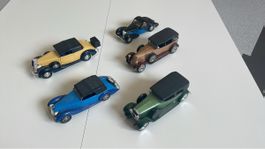 5 Modellautos Oldtimer verschiedene Farben guter Zustand