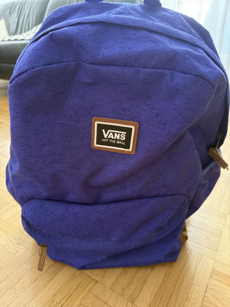 Vans Sacs à dos: Vans Rucksack blau Lederboden gebraucht – D'occasion à Jona par zwuggel75