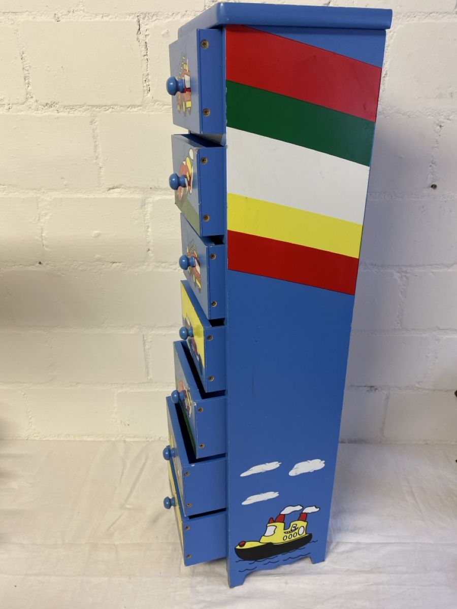 Cassettiere: Kinderzimmer Kommode mit Flieger und Auto Motiven – Usato da sursee venduto da trilli-tralli 3