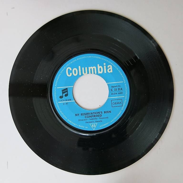Dischi in vinile: Vinyl-Single 7" Herman` Hermits No Milk Today – Usato da Bözen venduto da Keramik22 3