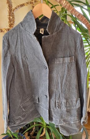 Veste/Blaser Grise Velour