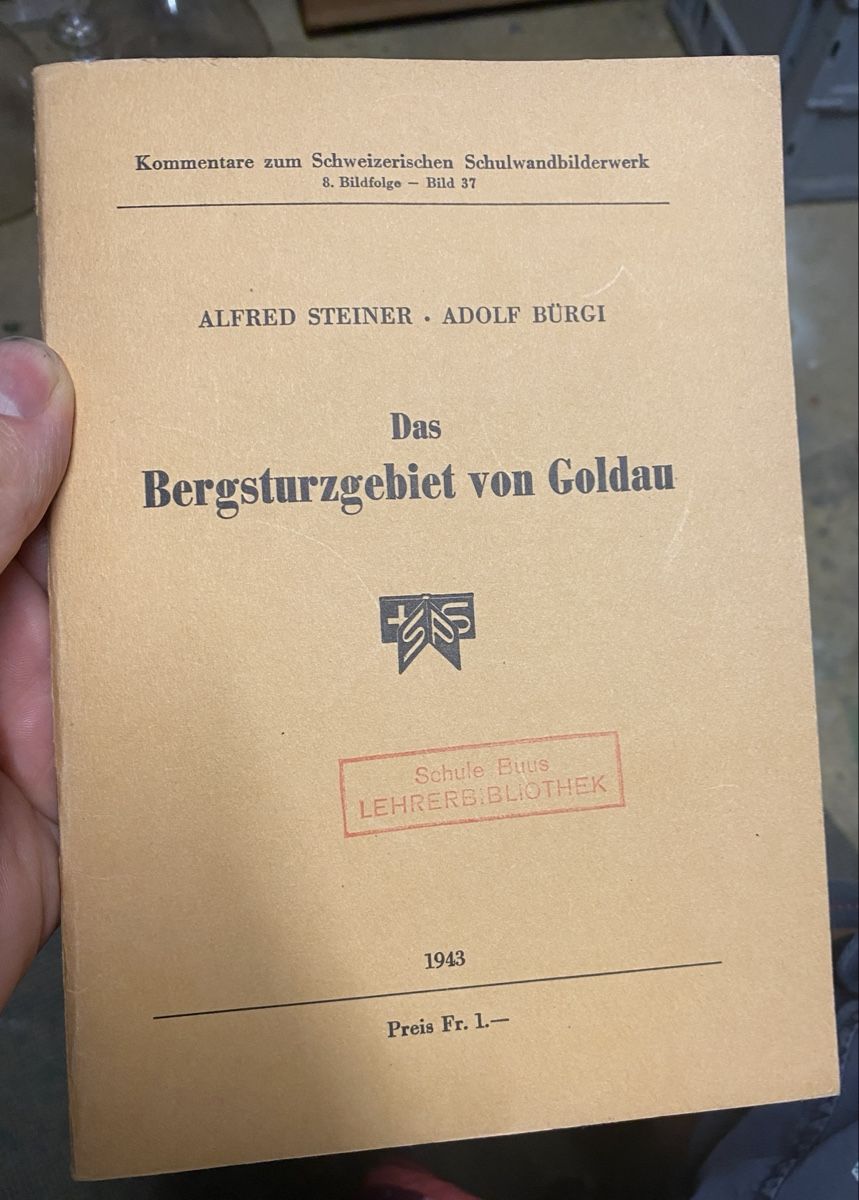Livres: Das Bergsturzgebiet von Goldau – D'occasion à Liestal par Stephanoceras1