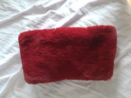 écharpe en anneaux rouge