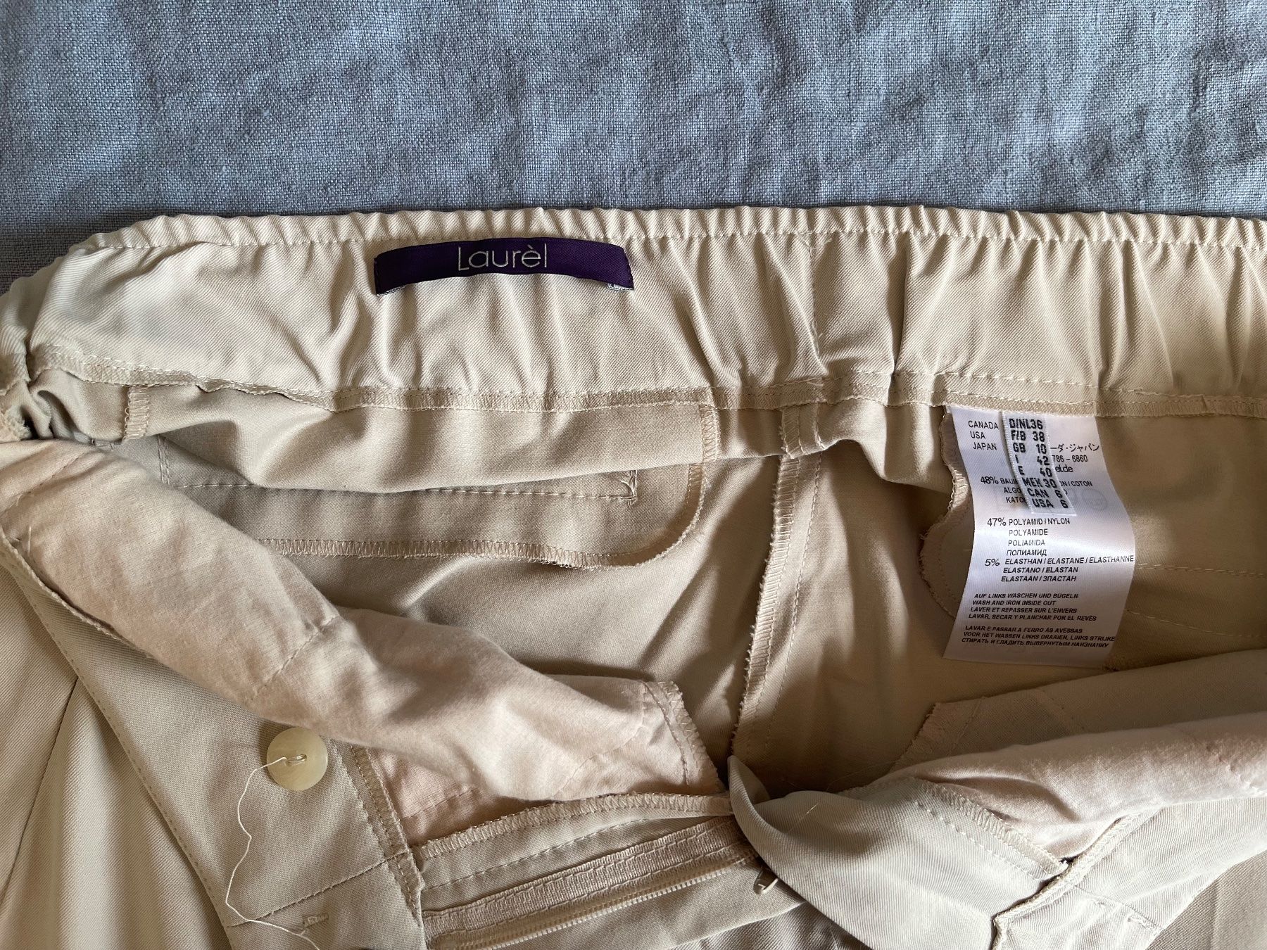Pantaloni: Laurèl Damenhose beige, Gr 36 – Usato da Meggen venduto da tulipe21 6