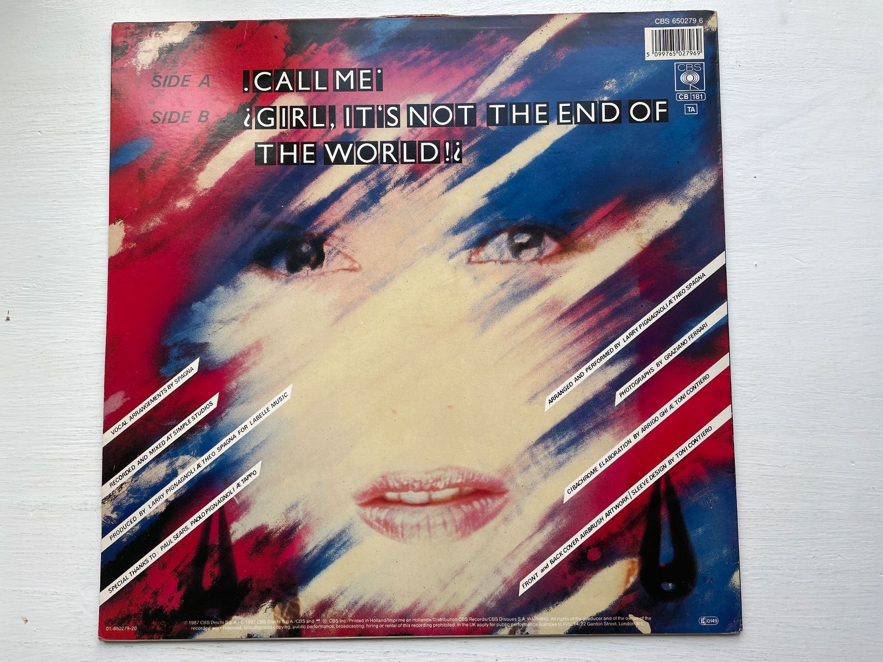 Schallplatten: Spagna - Call Me - 12" Maxi, 1987, Italo-Disco – Gebraucht aus Zürich von Andy_t71 1