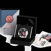 1 OZ Silbermünze Captain America PAMP RARITÄT