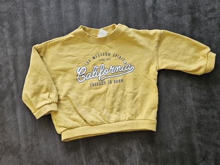 Pullover H&M California gelb Grösse 80 guter Zustand