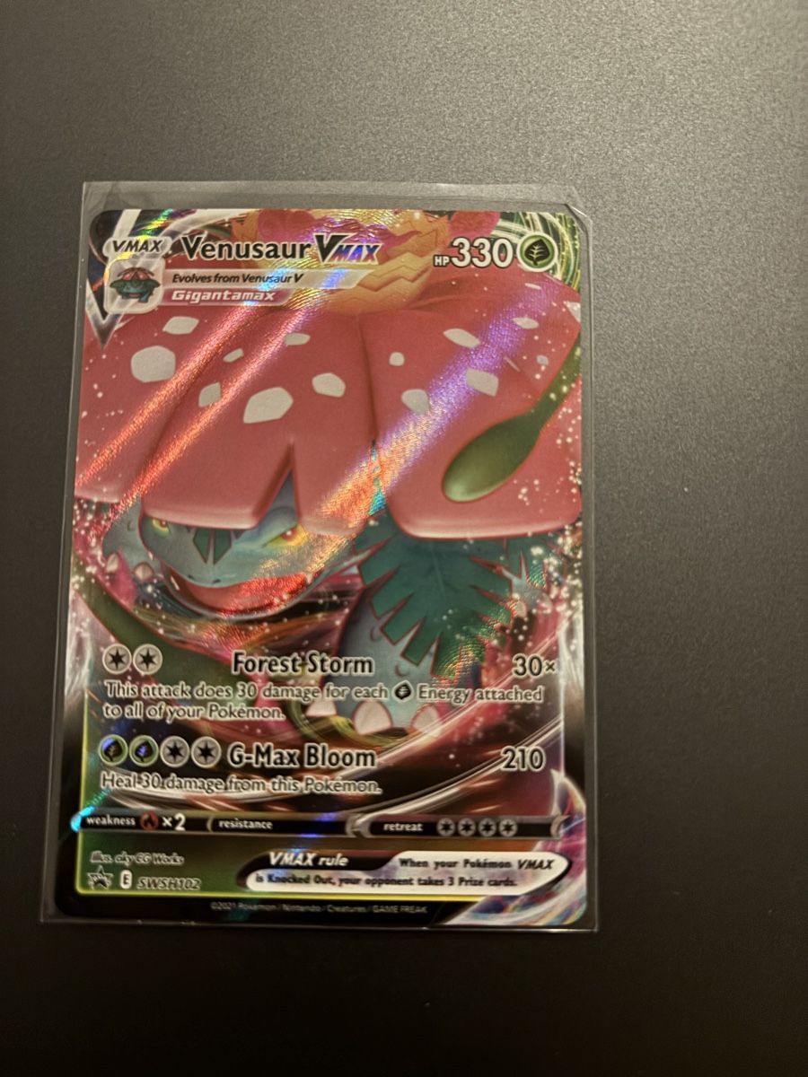 Pokémon Carte collezionabili: Pokémon Venusaur VMAX - Promo - Perfect Condition – Nuovo (secondo la descrizione) da Bellinzona venduto da Cook_ 2