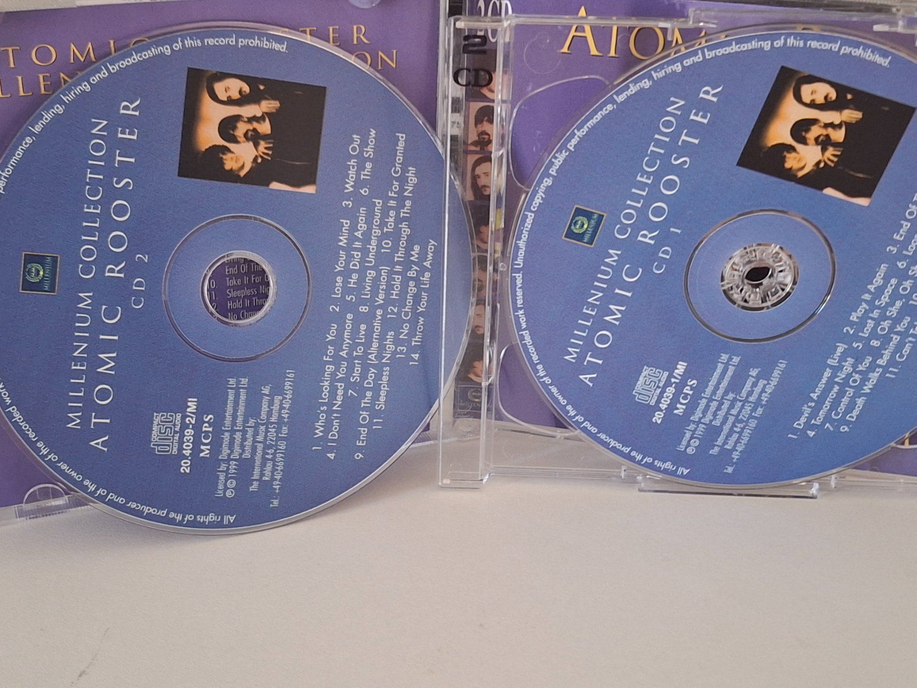 CD: 2CD Atomic Rooster - Millenium Collection  ( Hard-Rock ) – Usato da Aarberg venduto da Jackup1 2